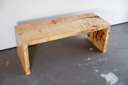 Custom Made Solid Slab Waterfall Bench/Coffee Table