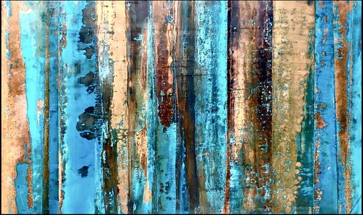 Custom Made Forest Clearing- Copper Patina Wall Mural