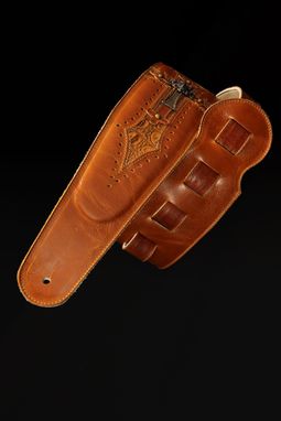 Custom Made Cognac Harbinger Guitar Strap