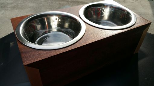 Custom Made Personalized Elevated Pet Bowl Stand