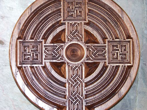 Custom Made Carved Celtic Cross