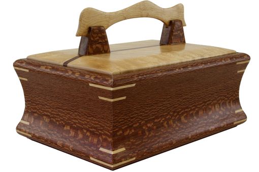Custom Made Cove Box | Solid Lace Wood & Birdseye Maple