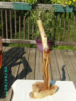Custom Made Rustic Log Lamps