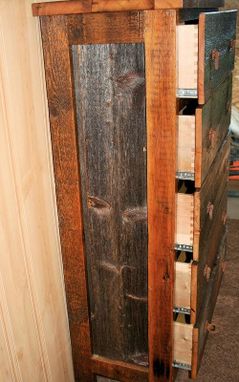 Custom Made Reclaimed Barn Wood Dresser 5 Drawer