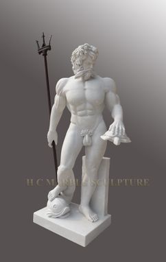 Custom Made Poseidon Marble Statue