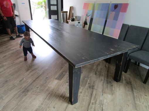 Custom Made Large Dining Table Made From Reclaimed Wood In The Usa