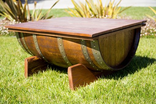 Custom Made Wine Barrel Coffee Table