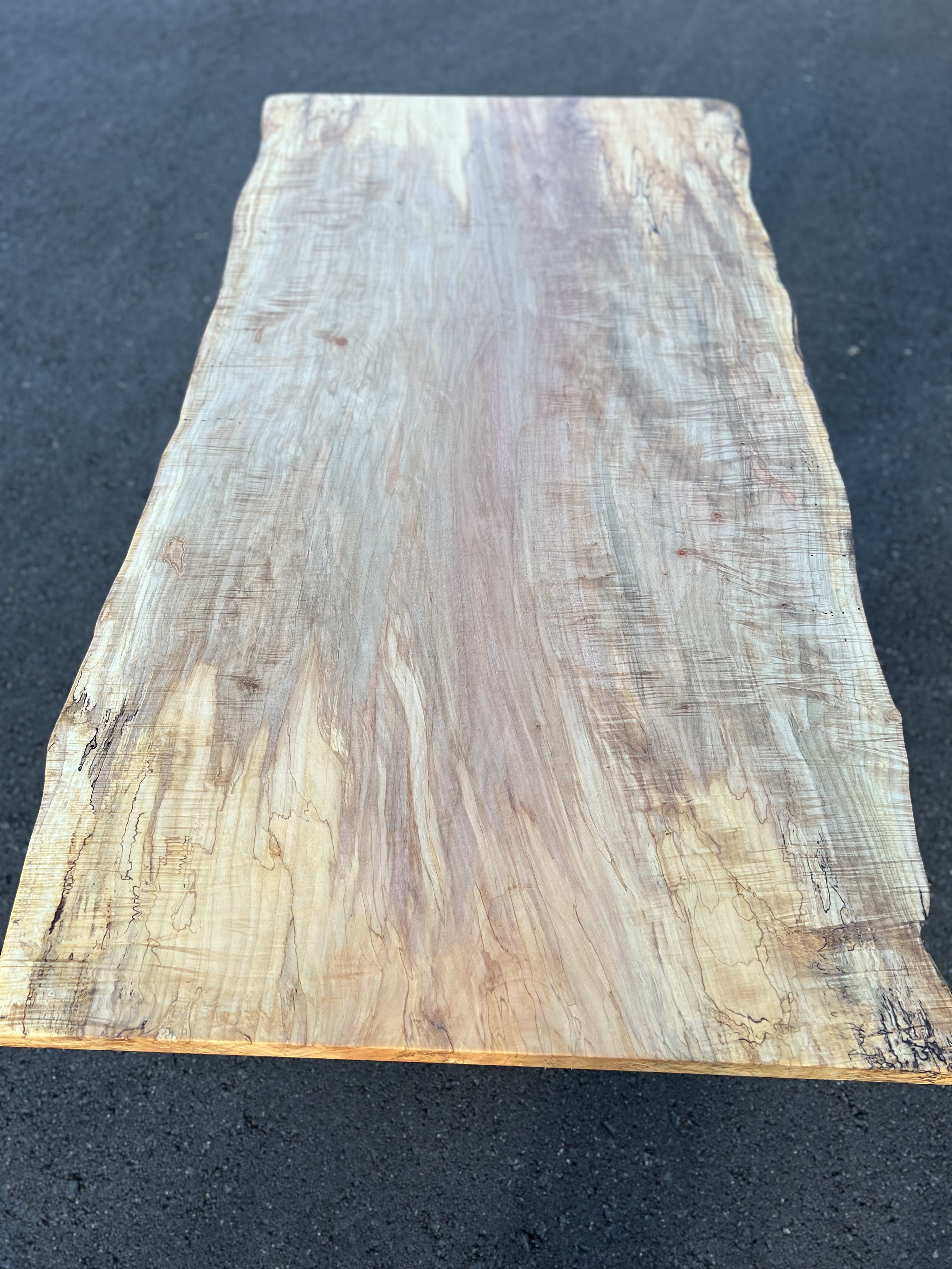 Hand Crafted Live Edge Maple Dining Table by Martin Rustics