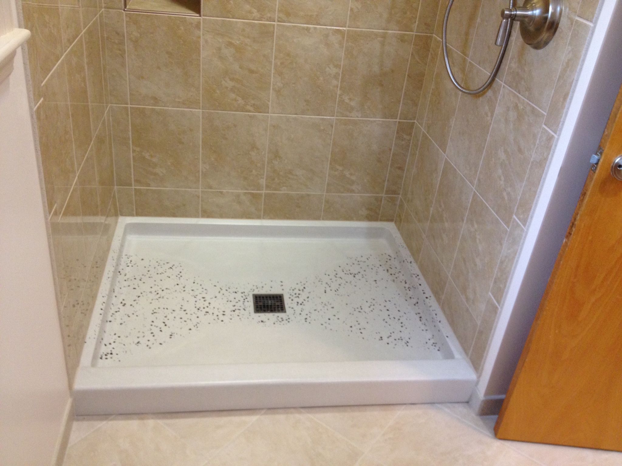 Hand Made Concrete Shower Pan by F&M Concrete Castings