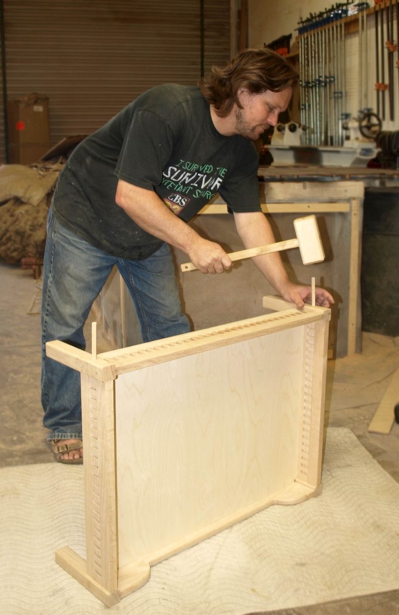 Hand Made Set Of Two Custom Dog Beds by Cc Fine Furniture