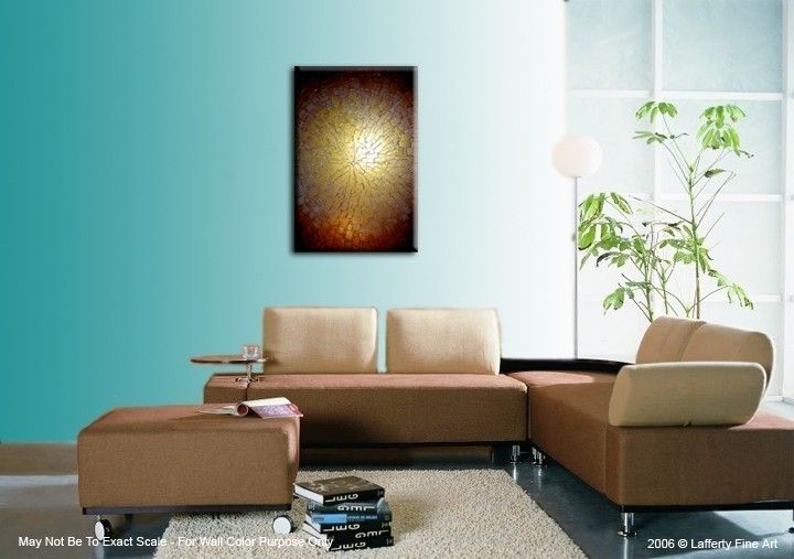 Buy Custom Made Abstract Gold Original Metallic Textured Painting By