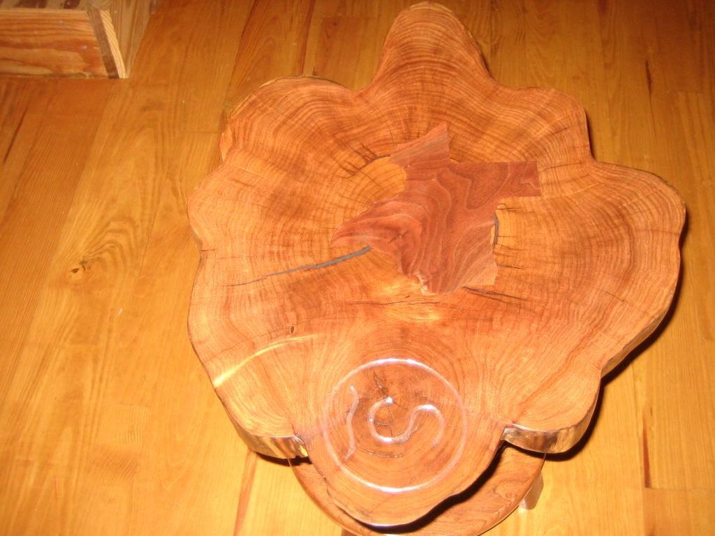 Handmade Mesquite Barrel Table by Rockytop Woodworks