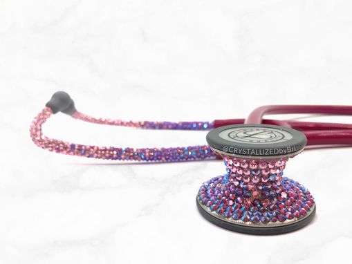 Custom Made Ombre Crystallized Littmann Cardiology Iv Stethoscope Medical Bling European Crystals Bedazzled