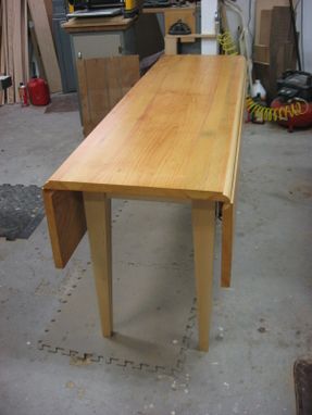 Custom Made Pine Drop Leaf Table