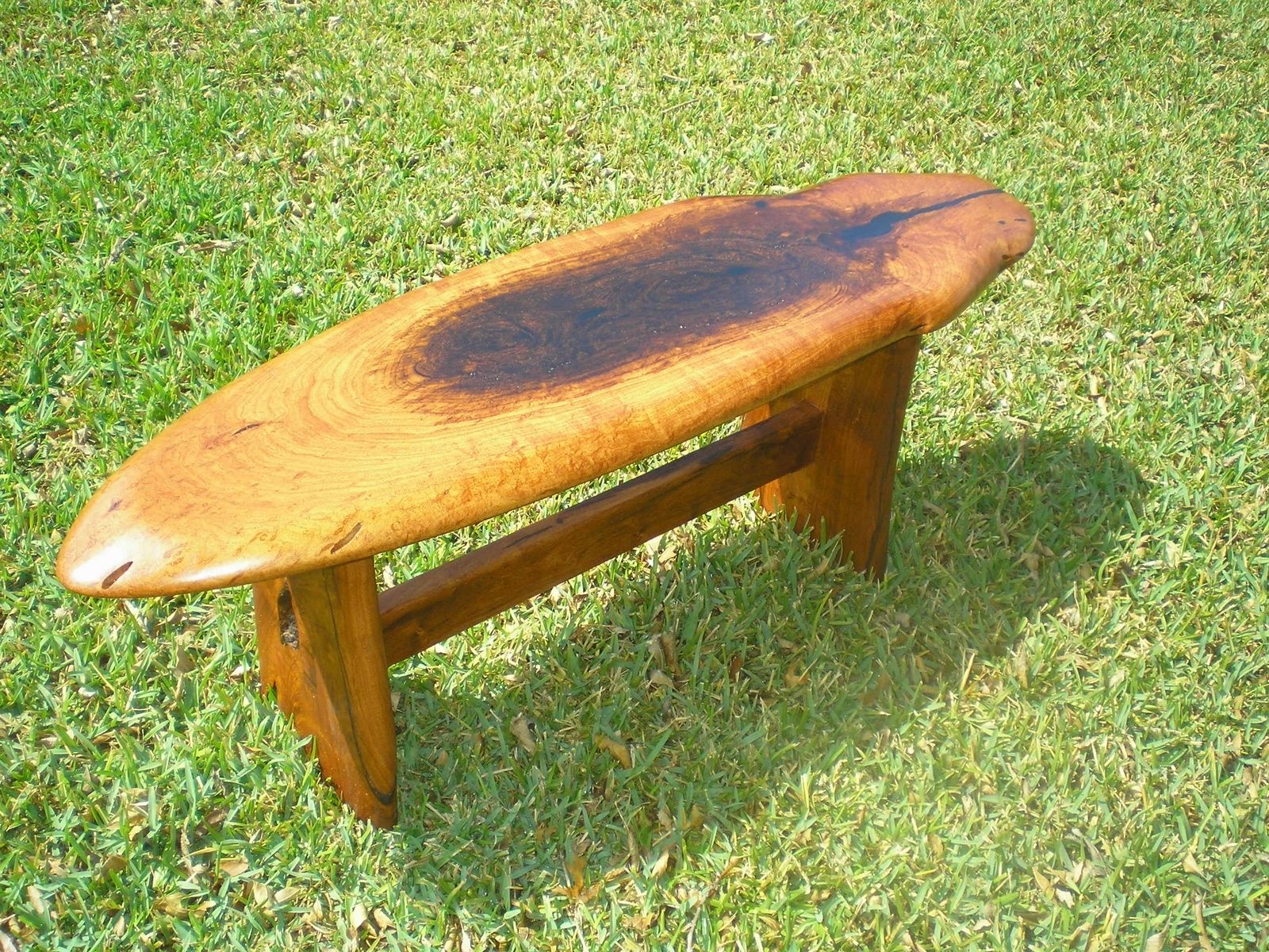 Custom Made Mesquite Bench by Stoll Furniture and Design