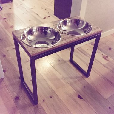 Custom Made Raised Dog Food Bowls / Raised Dog Feeders