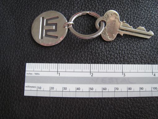 Custom Made Sterling Silver Key Chain Key Ring Fob With Ranch Brand Or Logo