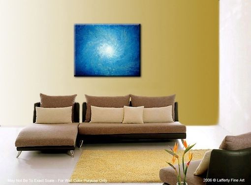 Custom Made Original Blue Storm Painting By Dan Lafferty - 30x24 - Sale 22% Off