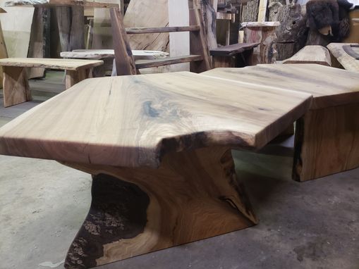 Custom Made Butternut End Table Coffee Table Or Bench Wide Crotch Grain Very Rare