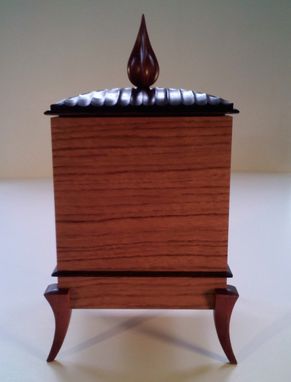 Custom Made Bubinga, Wenge, And Bloodwood Specitalty Box / Urn