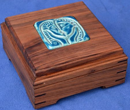 Custom Made Keepsake Box With Tile Insert