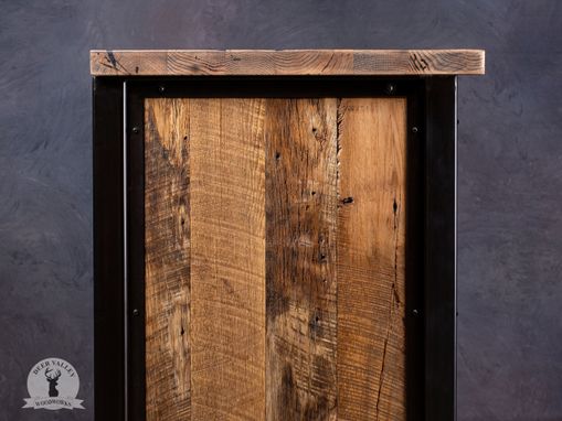 Custom Made Reclaimed Barnwood  File Cabinet, Reclaimed Wood File Cabinet