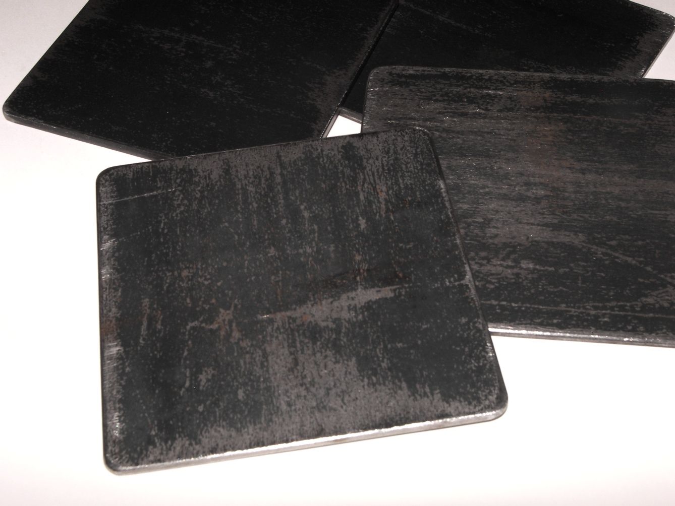 Buy Hand Crafted Industrial Steel Coasters, Distressed Metal Beverage