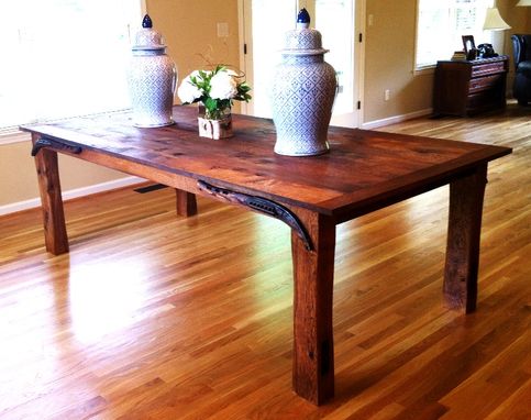 Custom Made Dining Table Reclaimed Oak Barnwood