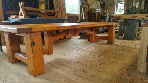 Custom Made For Sale Now:Hand Crafted Timber Framed 12 Ft.Dining / Conference Table