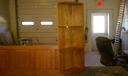 Custom Made Kitchen Island Back Panel & Corner Shelf