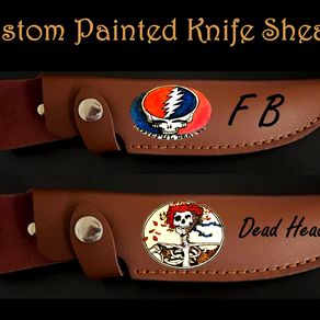 Hand Crafted Celtic Knotwork Knife Sheath by Alamo Custom Leather