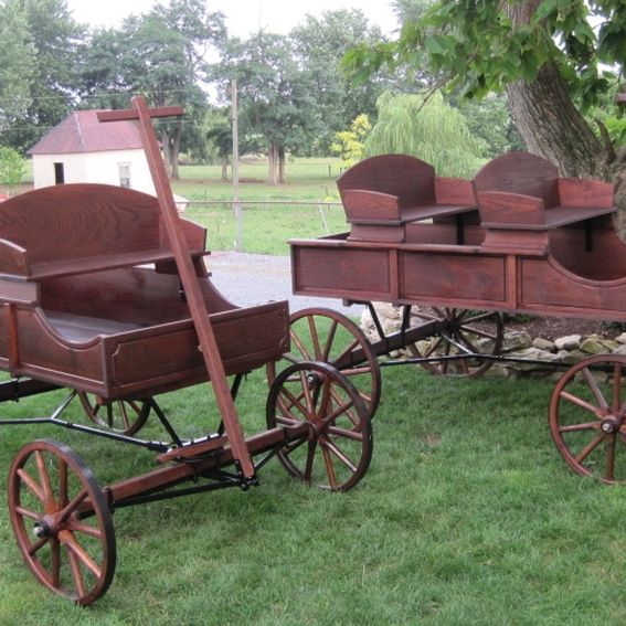 Custom Jumbo Size Amish Buckboard by Mini Wedding Wagons | CustomMade.com