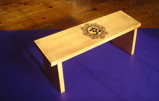 Custom Made Meditation Bench Om Symbol