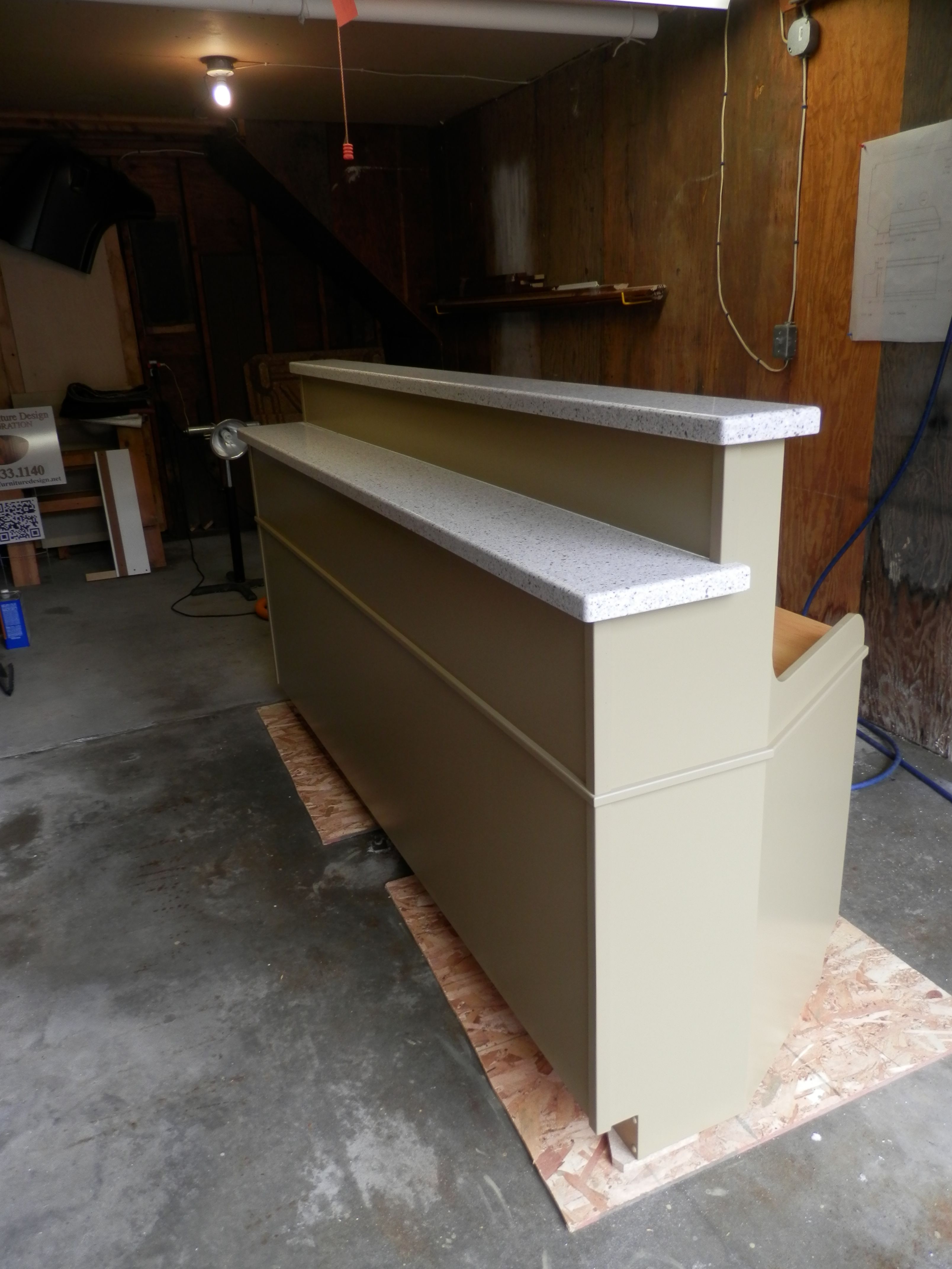 Custom Commercial Design Solution: Receptionist Counter / Desk by ...