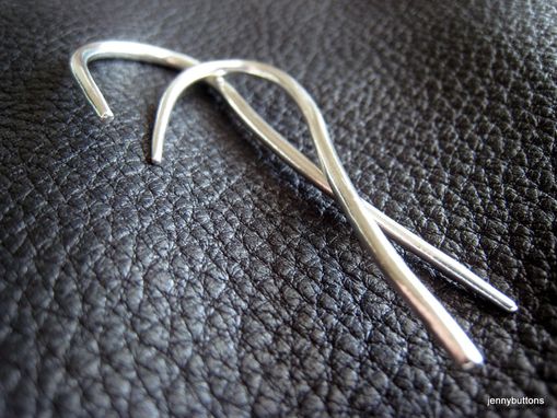 Custom Made Fine Silver Cable Needle Stitch Holder Set - Fabulous Knitter Gift