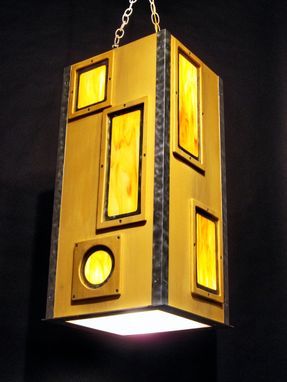 Custom Made Custom Industrial Contemporary Eclectic Light Sculpture Art