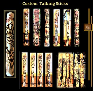 Custom Made Talking Stick, Group Talk, Communication, Office Gift, Retirement Gift