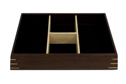 Custom Made Valet Box | Solid Peruvian Walnut And Birdseye Maple