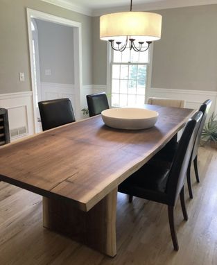 Custom Made Walnut Dining Table | Live Edge Dining Table