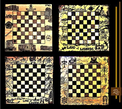 Custom Made Custom Chess Boards, Cincinnati Bengals,2 Ft., , Images , Personalized, Wood Board Games