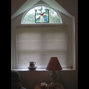 Custom Made Cape Cod Floral Stained Glass Window