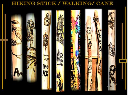 Custom Made Hand Carved Hiking Stick,Wood Anniversary Gift,, Walking Stick