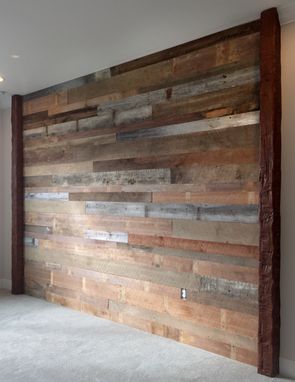 Custom Made Reclaimed Wood Wall