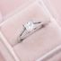Princess cut diamond engagement ring
