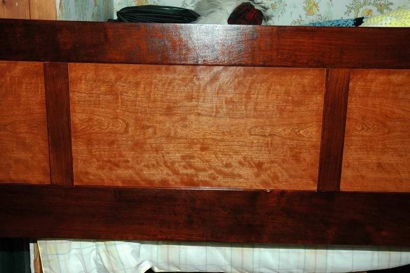 Custom Made Cherry Queen Size Bed Frame by Wooden-It-Be-Nice