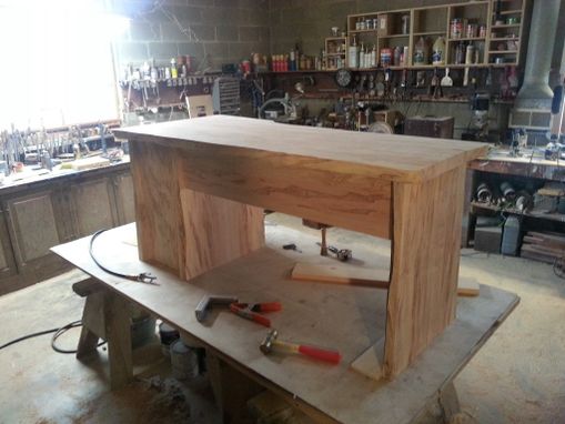 Custom Made Solid Wood Slab Desk