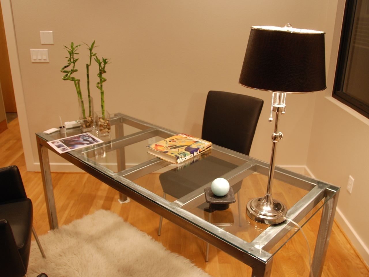 Custom Made Axis Steel And Glass Desk By Sarabi Studio Custommade Com Custom Made Axis Steel And Glass Desk