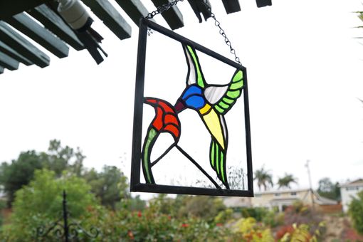 Custom Made Stained Glass Birds, Animals, Butterfly, Humming Bird, Eagle