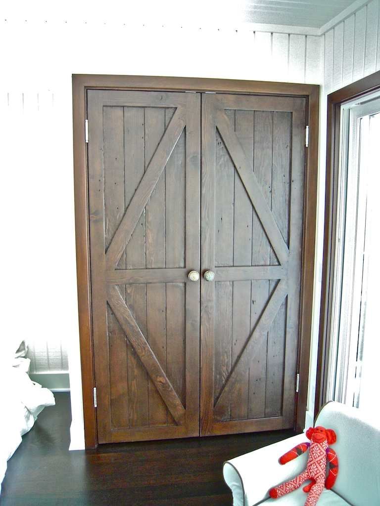 Hand Crafted Custom Reclaimed Wood BiFold Closet Doors