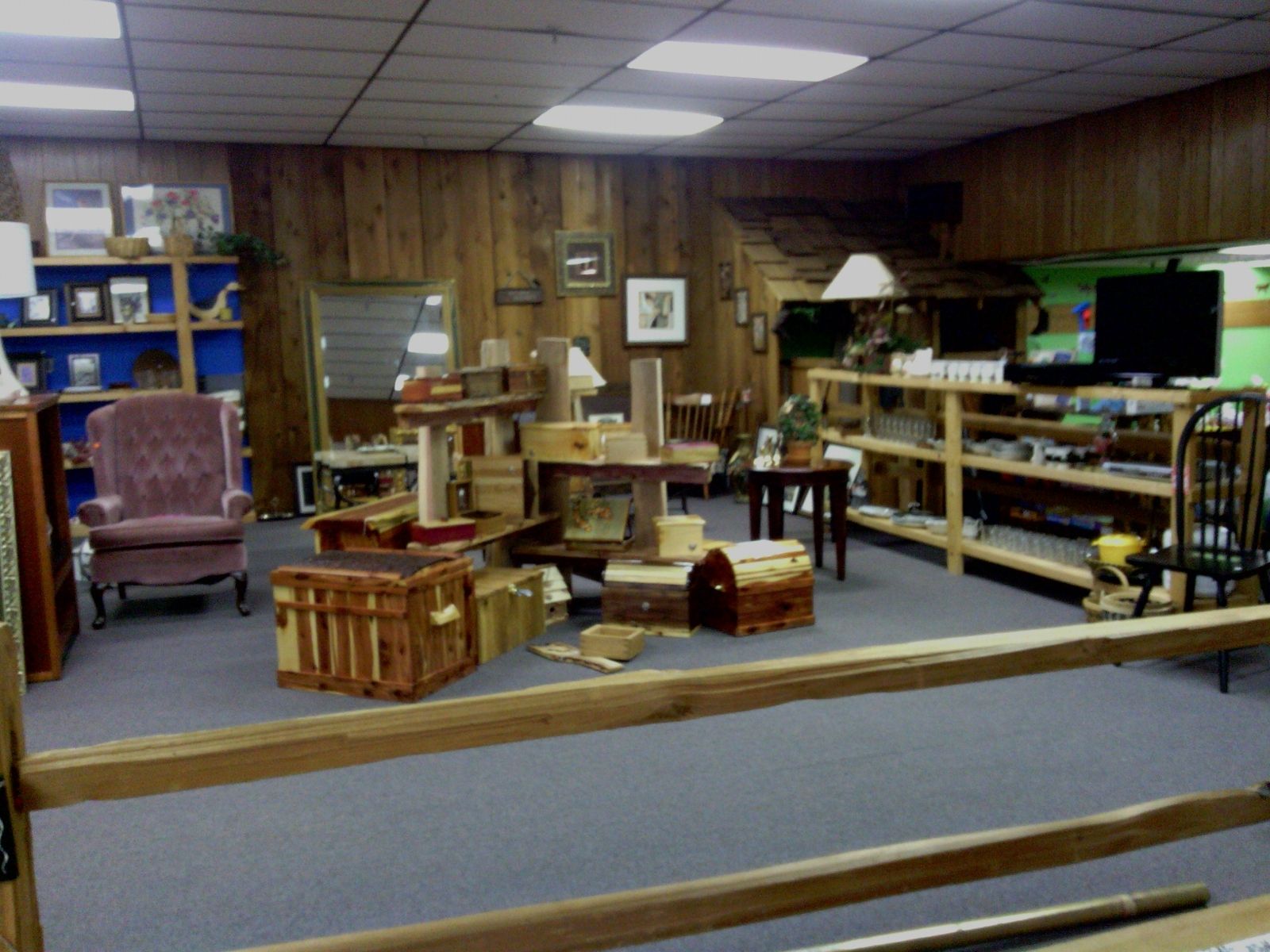 Hand Crafted Rustic Wooden Display Shelves by The Stockton Mill